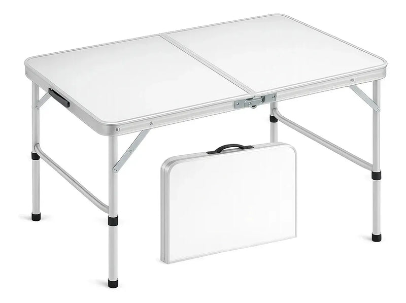 Mesa Dobrável Vira Maleta 90x60cm Portátil com Alça – Camping, Pesca e Praia