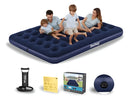 Colchão Camping Casal Inflável 300kg + Bomba de Ar Bestway – Azul