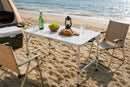 Mesa Dobrável Vira Maleta 90x60cm Portátil com Alça – Camping, Pesca e Praia
