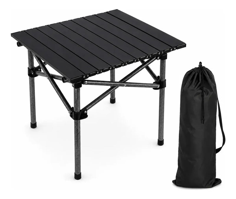 Mesa de Camping Dobrável Portátil em Alumínio + Bolsa de Transporte