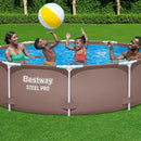 Piscina Estruturada Bestway Prestige 4.678L – 3,05m x 76cm Redonda Marrom Lisa 110V